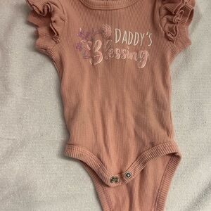 Catherine Malandrino Pink Ruffled Bodysuit